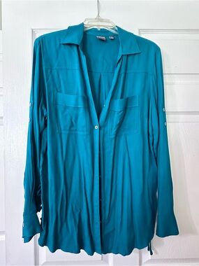 Soho Teal Collared Shirt